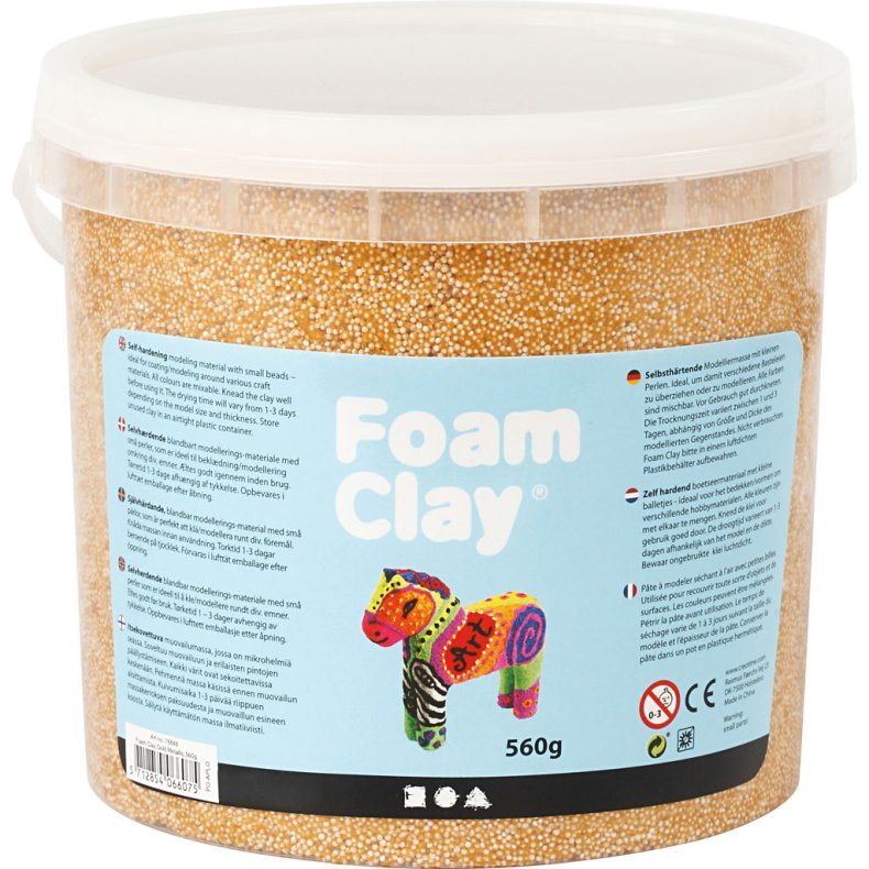 Foam Clay&reg;, metallic, guld, 560g/ 1 spand