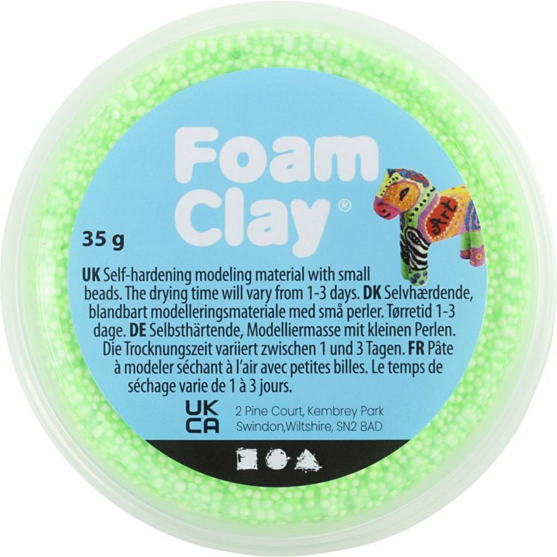 Foam Clay&reg;, lys gr&oslash;n, 35 g/ 1 ds.