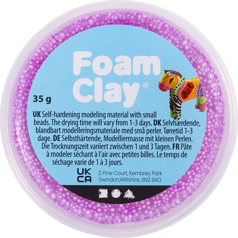 Foam Clay&reg;, lys lilla, 35 g/ 1 ds.