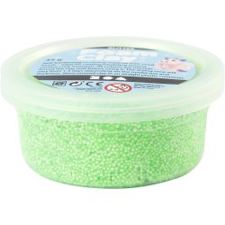 Foam Clay&reg;, glitter, gr&oslash;n, 35 g/ 1 ds.