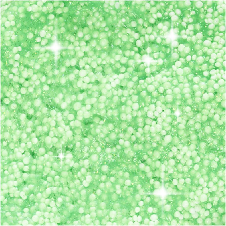Foam Clay&reg;, glitter, gr&oslash;n, 35 g/ 1 ds.