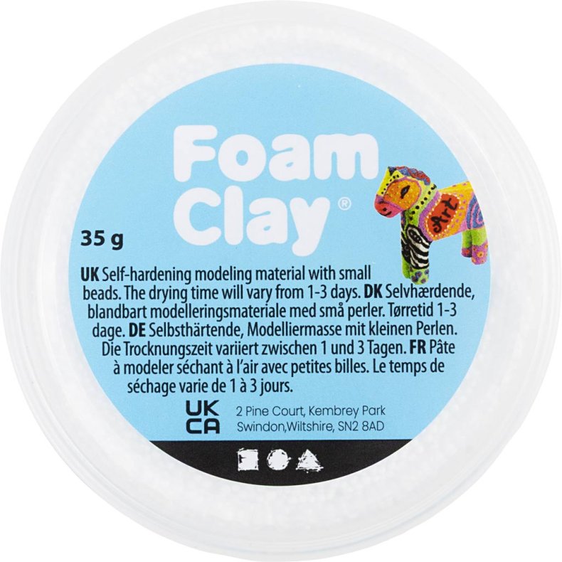 Foam Clay&reg;, hvid, 35 g/ 1 ds.