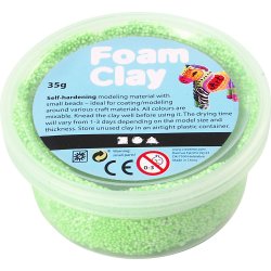 Foam Clay&reg;, neon gr&oslash;n, 35 g/ 1 ds.