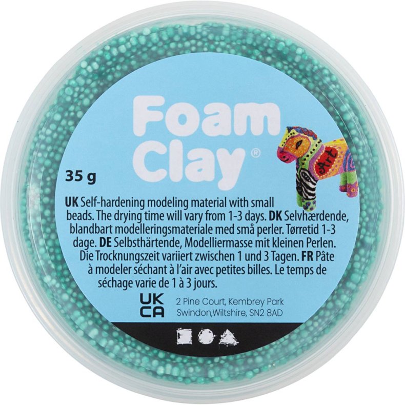 Foam Clay&reg;, m&oslash;rk gr&oslash;n, 35 g/ 1 ds.