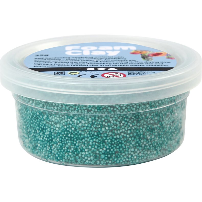 Foam Clay&reg;, m&oslash;rk gr&oslash;n, 35 g/ 1 ds.