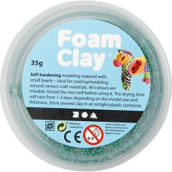 Foam Clay&reg;, m&oslash;rk gr&oslash;n, 35 g/ 1 ds.
