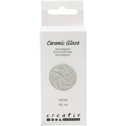 Keramik Glasur, 984-1101 &deg;C, d&aelig;kkende, white, 60 ml/ 1 fl.