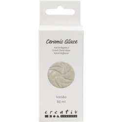 Keramik Glasur, 984-1101 &deg;C, d&aelig;kkende, vanilla, 60 ml/ 1 fl.