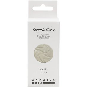 Keramik Glasur, 984-1101 °C, dækkende, vanilla, 60 ml/ 1 fl.