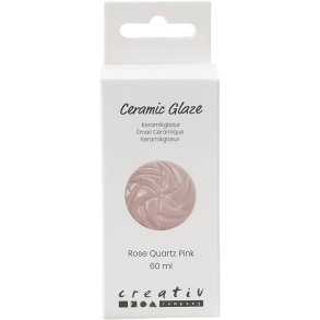 Keramikglasur, 984-1101 °C, dækkende, Rose, 60 ml/ 1 ds.