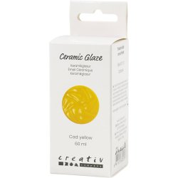 Keramik Glasur, 984-1101 &deg;C, d&aelig;kkende, Cad Yellow, 60 ml/ 1 fl.