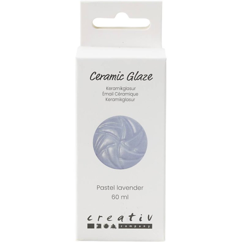 Keramikglasur, 984-1101 &deg;C, d&aelig;kkende, Pastel Lavender, 60 ml/ 1 ds.
