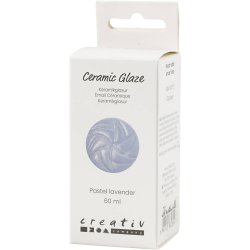 Keramikglasur, 984-1101 &deg;C, d&aelig;kkende, Pastel Lavender, 60 ml/ 1 ds.