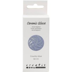 Keramikglasur, 984-1101 &deg;C, d&aelig;kkende, Country Blue, 60 ml/ 1 ds.