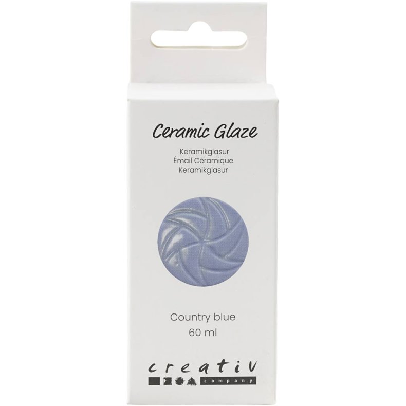Keramikglasur, 984-1101 &deg;C, d&aelig;kkende, Country Blue, 60 ml/ 1 ds.