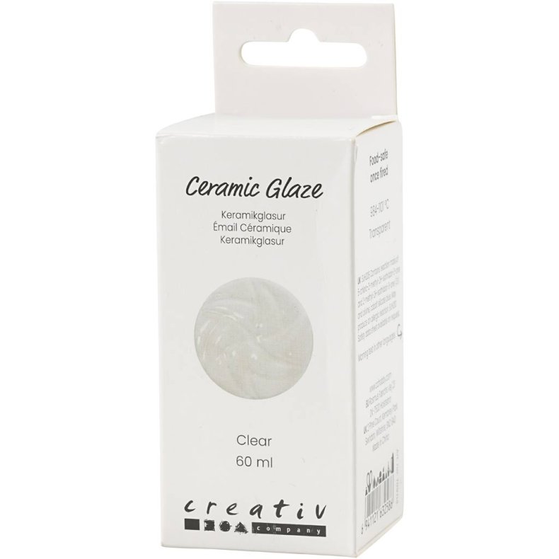 Keramikglasur, 984-1101 &deg;C, transparent, klar, 60 ml/ 1 ds.
