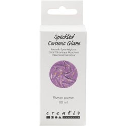 Prikket Keramik Glasur , 999-1060 &deg;C, d&aelig;kkende, Flower Power, 60 ml/ 1 fl.