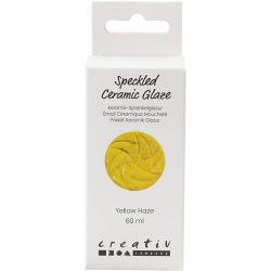 Prikket Keramikglasur, 999-1060 &deg;C, d&aelig;kkende, Yellow Haze, 60 ml/ 1 ds.