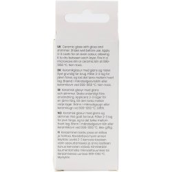 Prikket Keramikglasur, 999-1060 &deg;C, d&aelig;kkende, Yellow Haze, 60 ml/ 1 ds.