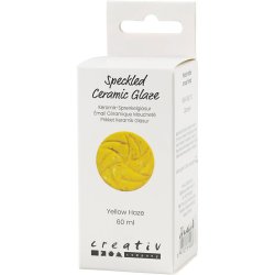 Prikket Keramikglasur, 999-1060 &deg;C, d&aelig;kkende, Yellow Haze, 60 ml/ 1 ds.