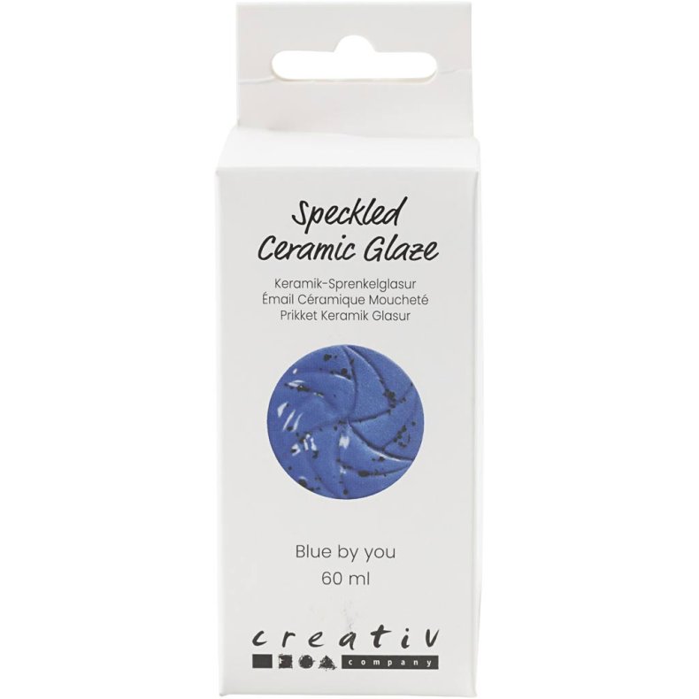 Prikket Keramikglasur, 999-1060 &deg;C, d&aelig;kkende, Blue by You, 60 ml/ 1 ds.