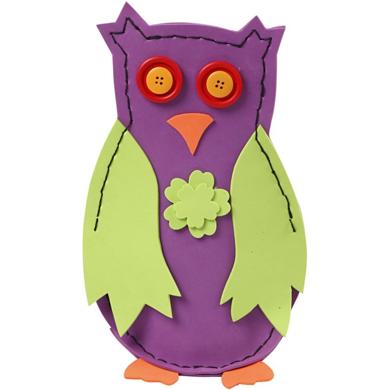 Mosgummi Ark, A4, ark 210x297 mm, tykkelse 2 mm, 30 ass. ark/ 1 pk.