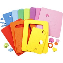 Mosgummirammer, str. 13x18 cm, 10 ass./ 1 pk.