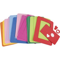 Mosgummirammer, str. 13x18 cm, 10 ass./ 1 pk.