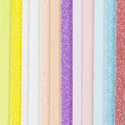 Mosgummi ark, str. 14x25 cm, tykkelse 2 mm, pastelfarver, 12 ark/ 1 pk.