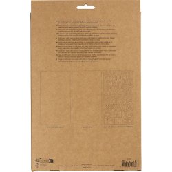 Mosgummi ark, str. 14x25 cm, tykkelse 2 mm, pastelfarver, 12 ark/ 1 pk.