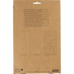 Mosgummi ark, str. 14x25 cm, tykkelse 2 mm, Naturfarver, 12 ark/ 1 pk.