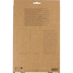 Mosgummi ark, str. 14x25 cm, tykkelse 2 mm, halloweenfarver, 12 ark/ 1 pk.