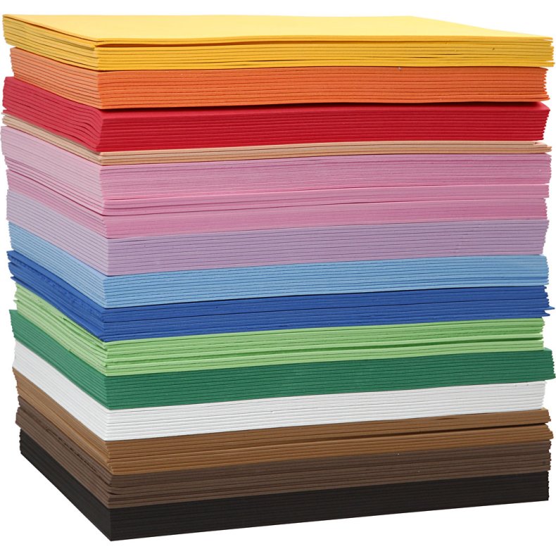 Mosgummi Ark, A4, ark 210x297 mm, tykkelse 2 mm, 15x10 ark/ 1 pk.