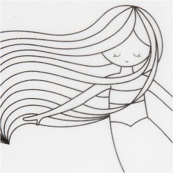 Krympeplast med motiver, havfrue, ark 10,5x14,5 cm, tykkelse 0,3 mm, mat transparent, 4 ark/ 1 pk.