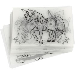 Krympeplast med motiver, ark 10,5x14,5 cm, tykkelse 0,3 mm, 36 ark/ 1 pk.