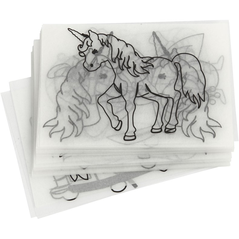 Krympeplast med motiver, ark 10,5x14,5 cm, tykkelse 0,3 mm, 36 ark/ 1 pk.