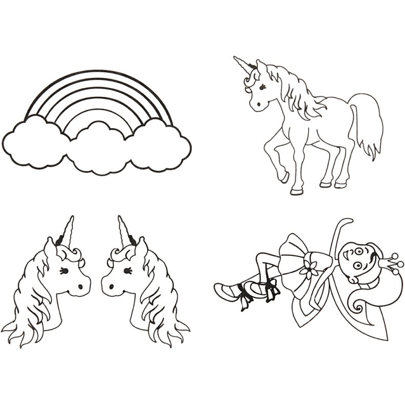 Krympeplast med motiver, ark 10,5x14,5 cm, tykkelse 0,3 mm, 36 ark/ 1 pk.