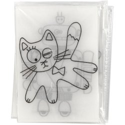 Krympeplast med motiver, ark 10,5x14,5 cm, tykkelse 0,3 mm, mat transparent, 36 ark/ 1 pk.