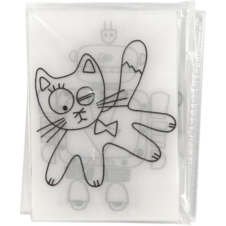 Krympeplast med motiver, ark 10,5x14,5 cm, tykkelse 0,3 mm, mat transparent, 36 ark/ 1 pk.