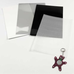 Krympeplast, ark 20x30 cm, tykkelse 0,3 mm, mat hvid, 10 ark/ 1 pk.