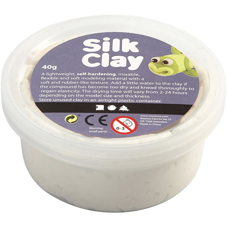 Silk Clay&reg;, hvid, 40g/ 1 ds.