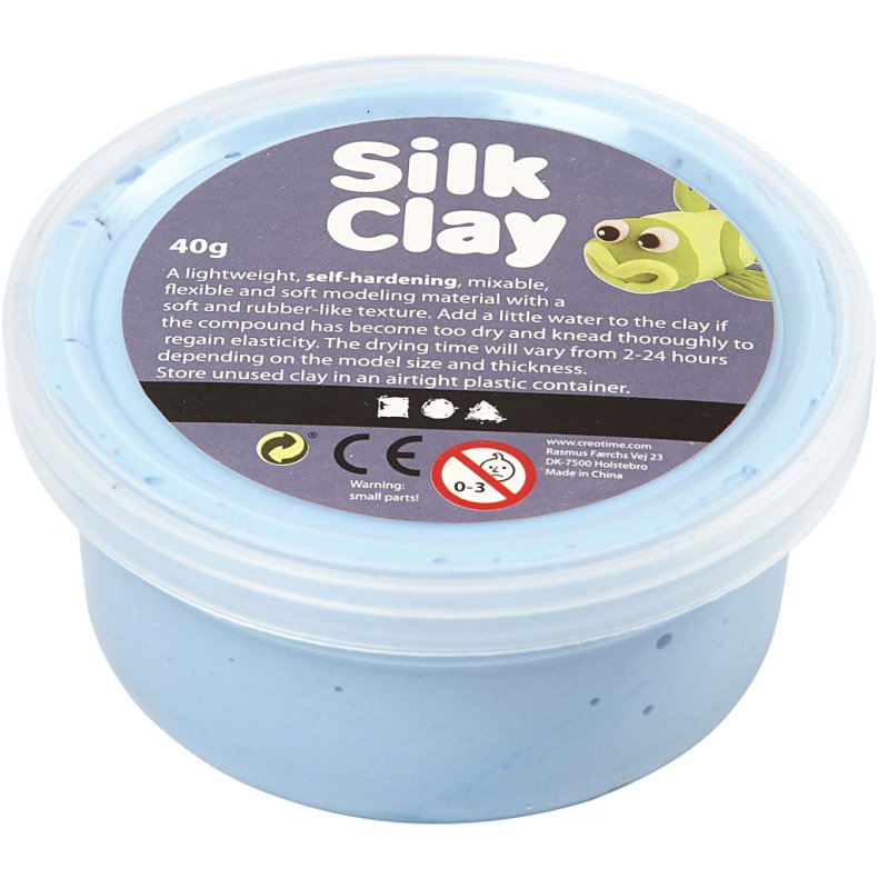 Silk Clay&reg;, neon bl&aring;, 40g/ 1 ds.