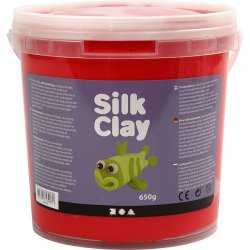 Silk Clay&reg;, r&oslash;d, 650 g/ 1 spand