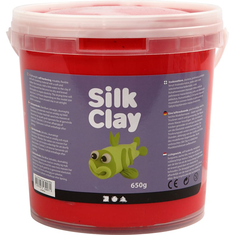 Silk Clay&reg;, r&oslash;d, 650g/ 1 spand