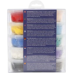 Silk Clay&reg;, Basic 1, ass. farver, 10x40 g/ 1 pk.