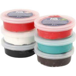Silk Clay&reg;, julefarver, 6x14 g/ 1 pk.