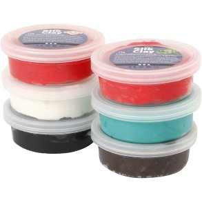 Silk Clay®, julefarver, 6x14 g/ 1 pk.