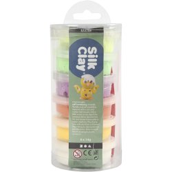 Silk Clay&reg;, for&aring;rsfarver, 6x14 g/ 1 pk.