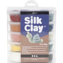 Silk Clay&reg;, douche farver, 10x40 g/ 1 pk.