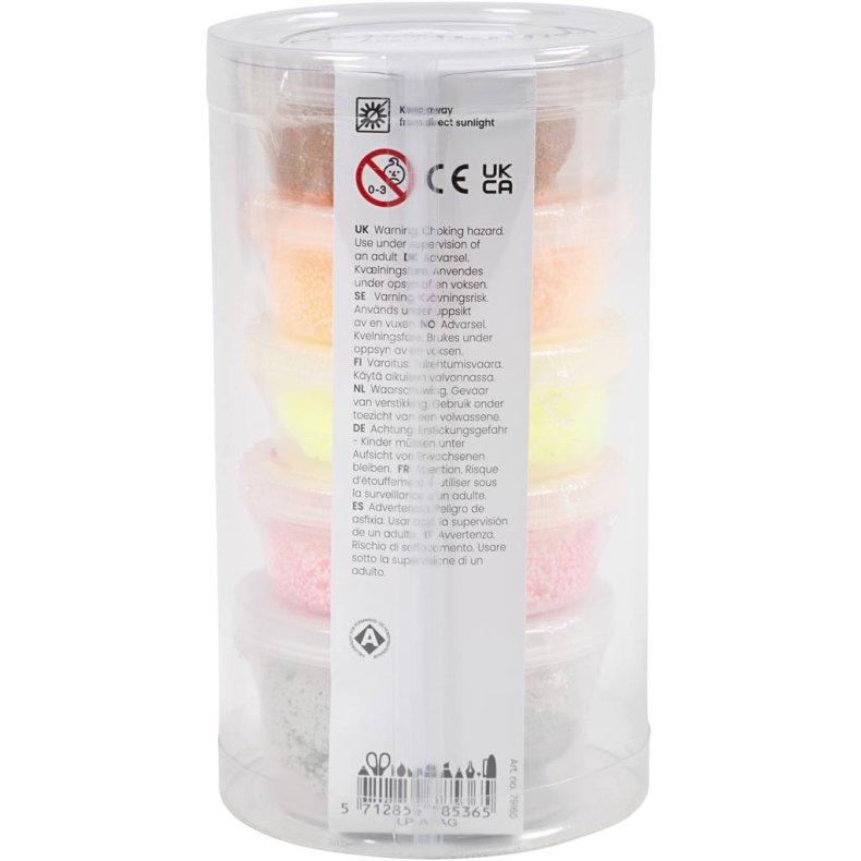 Stone Clay Mix, r&oslash;d/orange harmoni, 1 pk.